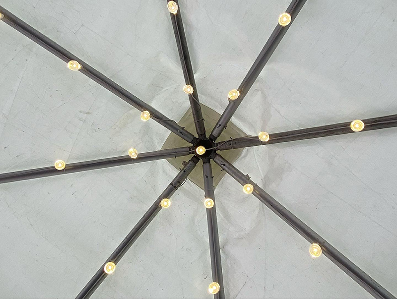 Bistro patio string lights outdoor