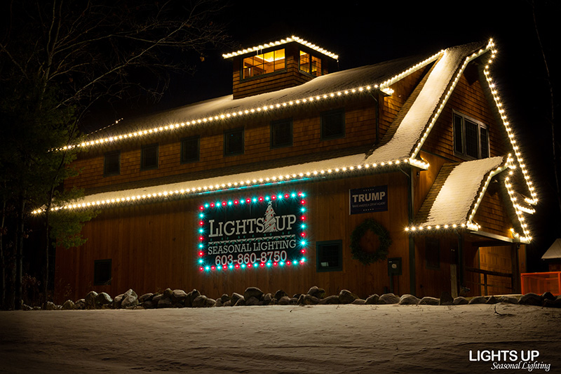 Residential Christmas lighting installation