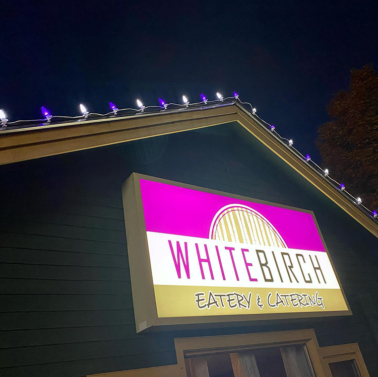 Commercial Christmas lighting installation