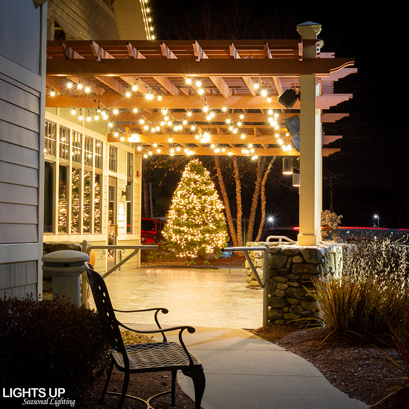 Copper Door commercial Christmas lights
