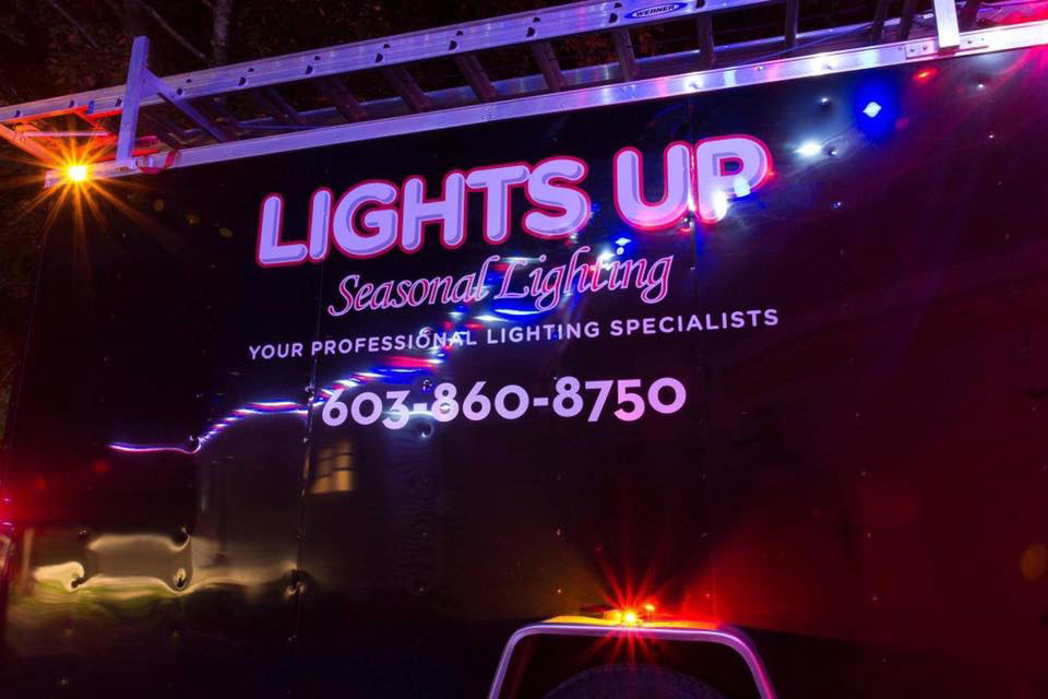 Commercial Christmas lighting installation