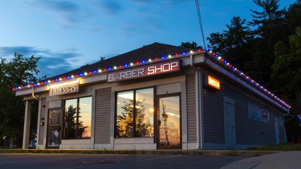 Fourth of July commercial lighting display