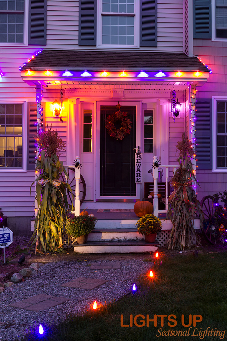 Kimberly Goffstown Halloween lighting