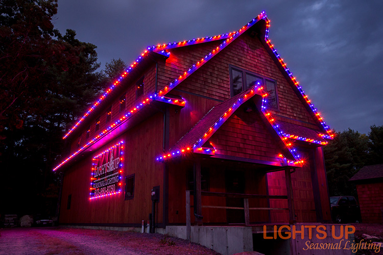 Priscilla Merrimack Halloween lighting