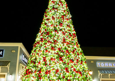 Commercial Christmas Lighting Display - Merrimack Premium Outlets - Merrimack, NH
