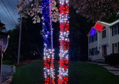 Fourth of July Lighting Display