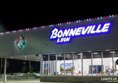 Commercial Christmas Lighting Display - Bonneville & Son