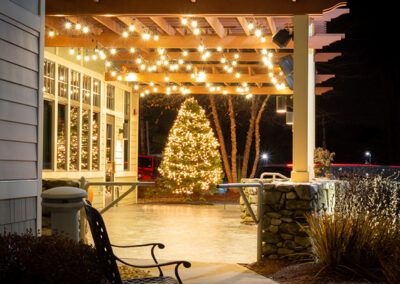 Commercial Christmas Lighting Display - Cooper Door Restaurant