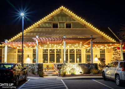 Commercial Christmas Lighting Display - Cooper Door Restaurant